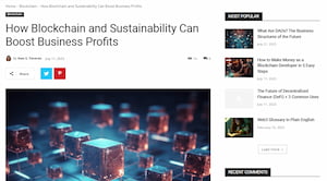 How Blockchain and Sustainability Can Boost Business Profits