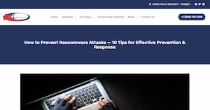 Tech and cybersecurity writer for hire portfolio — How to Prevent Ransomware Attacks (published on: ASi Networks)