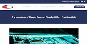 Tech and cybersecurity writer for hire portfolio — The Importance of Disaster Recovery Plans for SMBs (published on: ASi Networks)