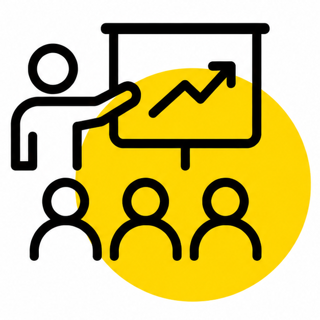 team training icon (original graphic element)